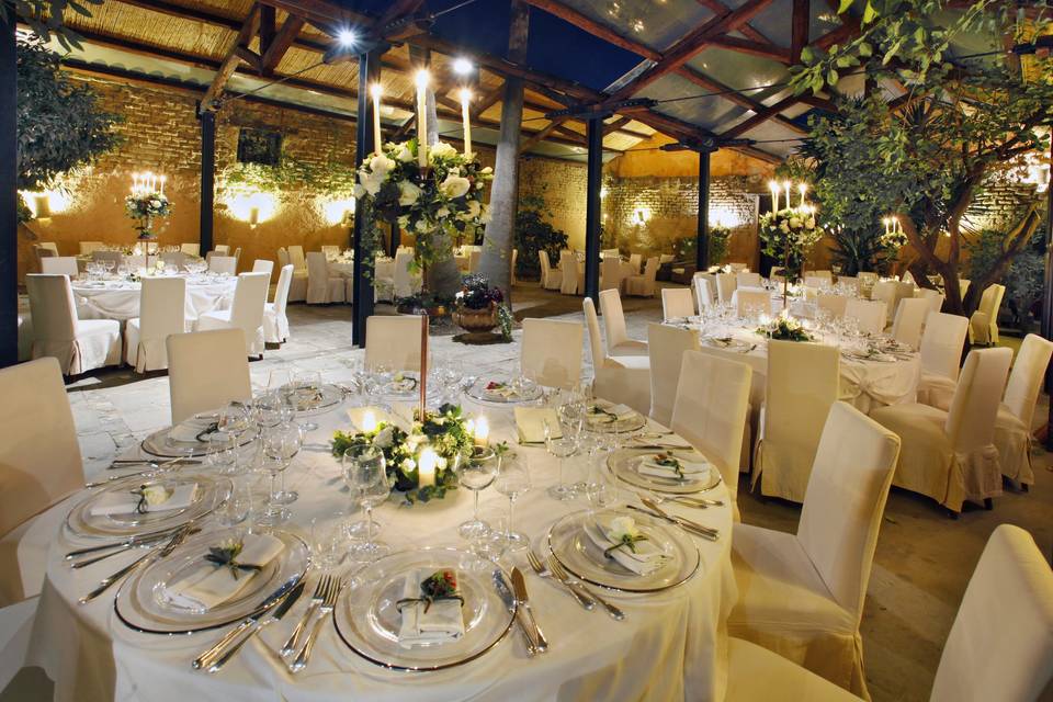 L'aperitivo di benvenuto e la cena